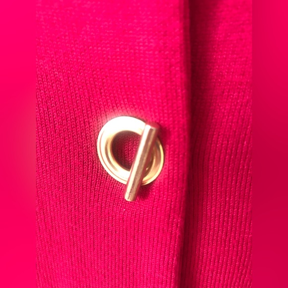 Cardigan in rich red• size : XS - Picture 4 of 5